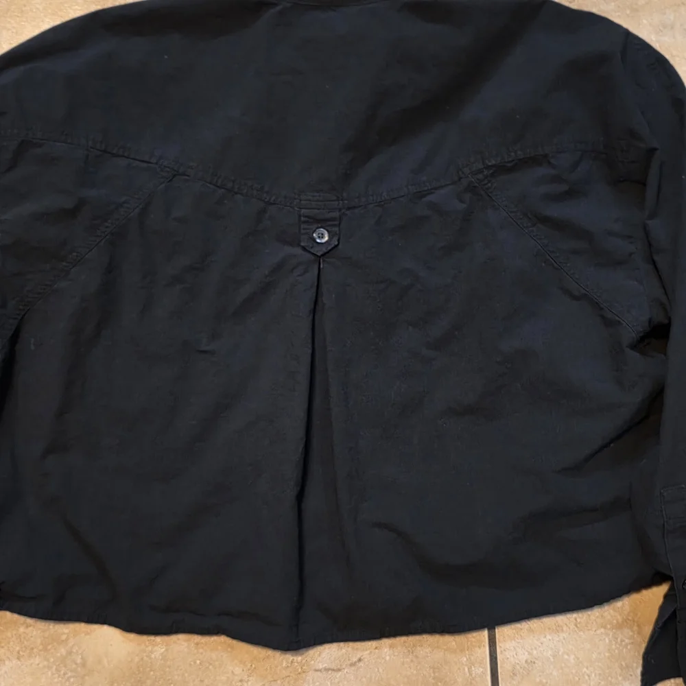 Madewell OVERSIZED Black Button-Down Shirt - Picture 8 of 12